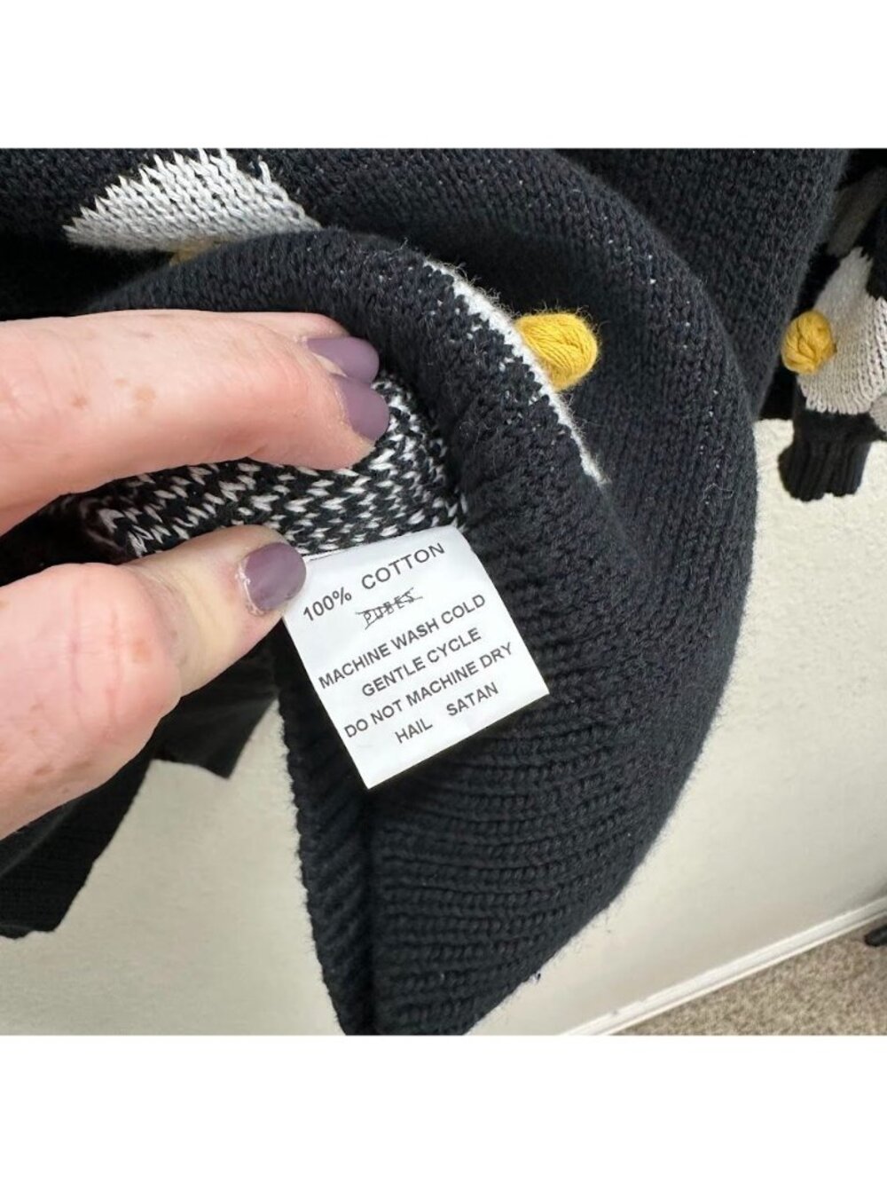 Fashion Brand Co Penelope Gazin Black Knit Egg Sweater Puff Sleeve Women 3XL/4XL - Picture 4 of 7